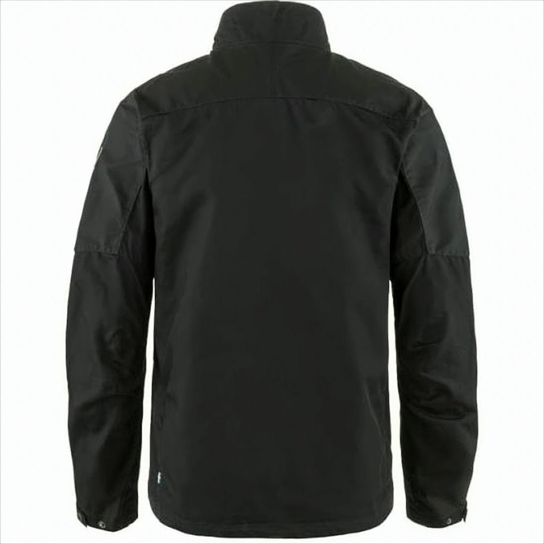 Classic Black Outdoor Jacket with Front Zip
