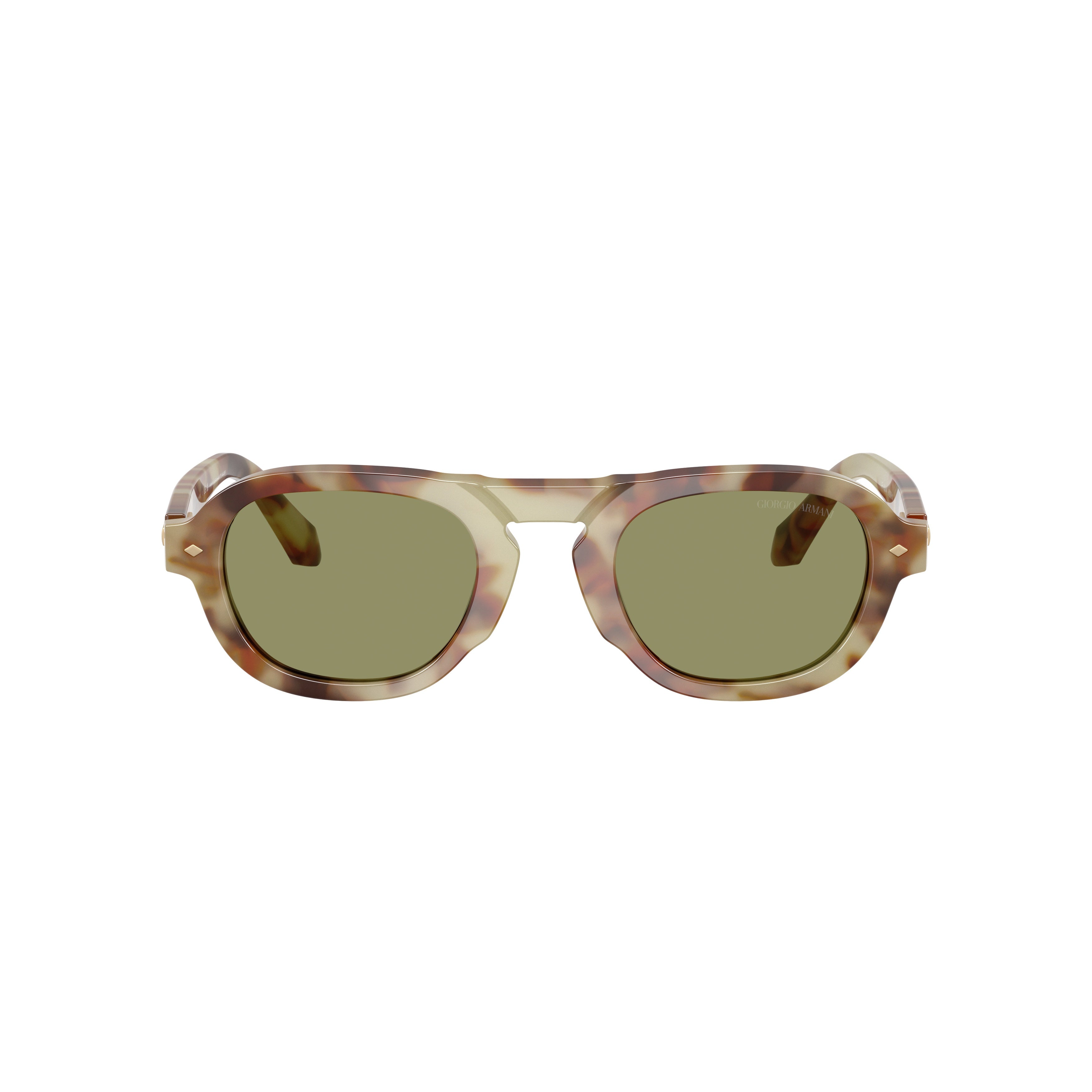 0ar8244 Geometric Tortoiseshell Sunglasses with Rectangular Lenses