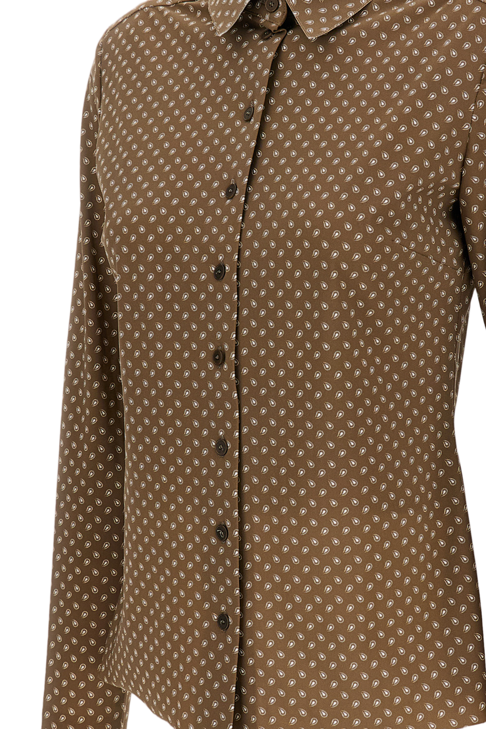 Structured Brown Button-Down Shirt With Timeless Appeal
