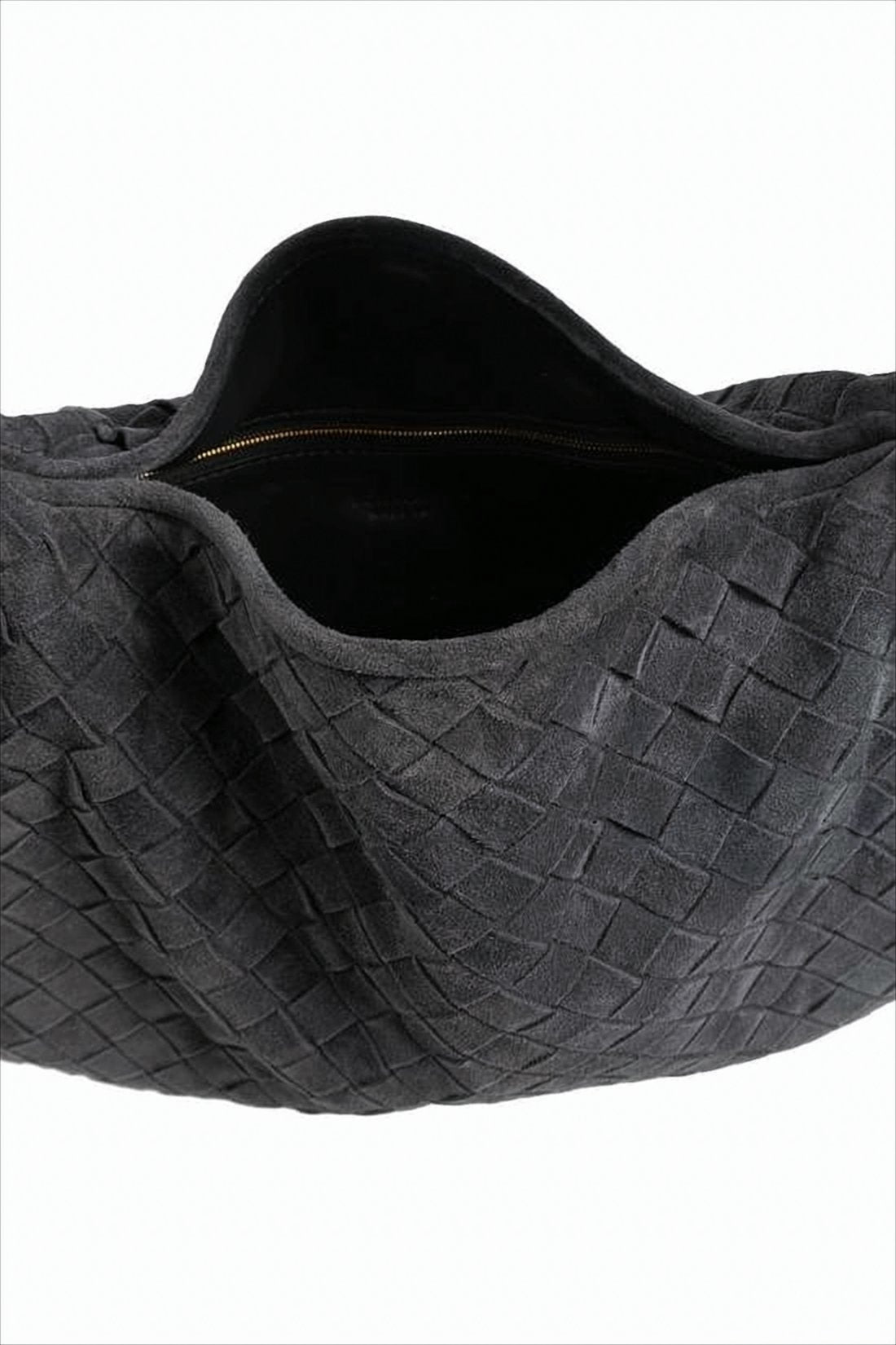 Woven Calf Leather Slouchy Tote Bag