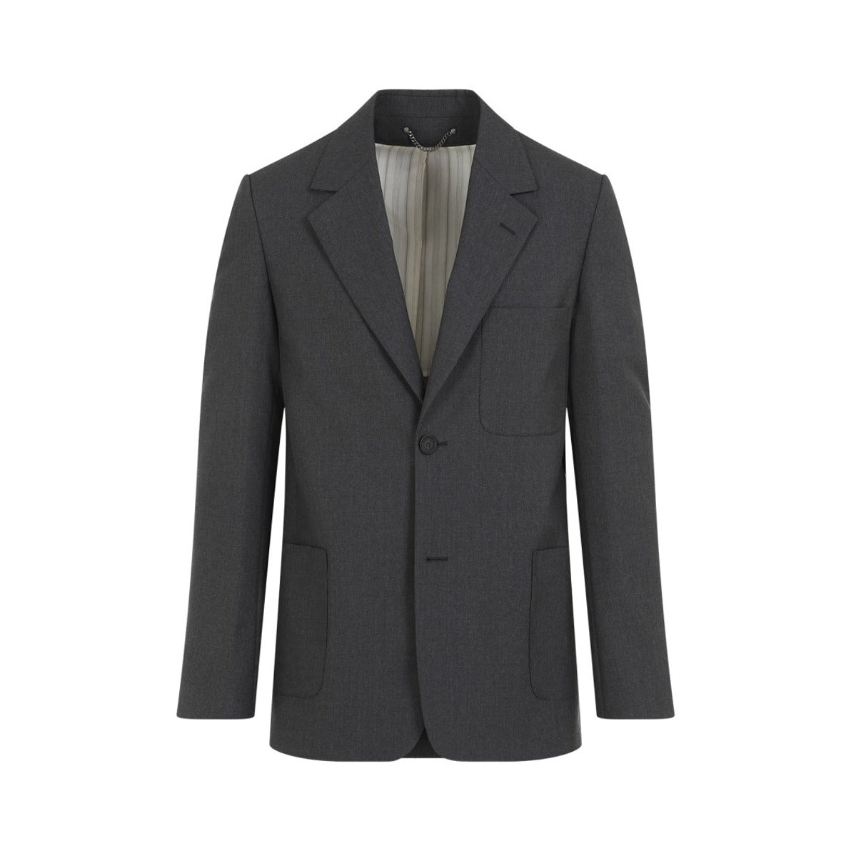Men's Virgin Wool Jacket With Tailored Fit