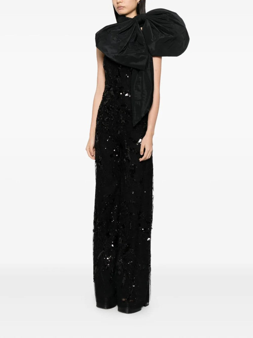 Embroidered Strapless Jumpsuit