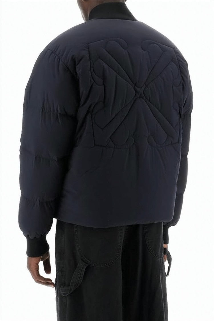 Cropped Black Puffer Jacket with Boxy Silhouette and Matte Finish