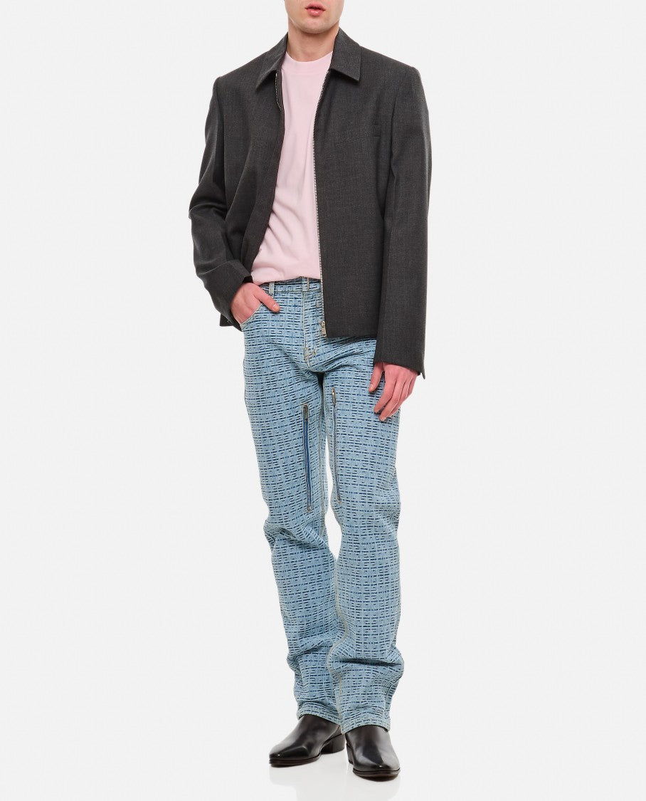 Zipped Short Structured Jacket