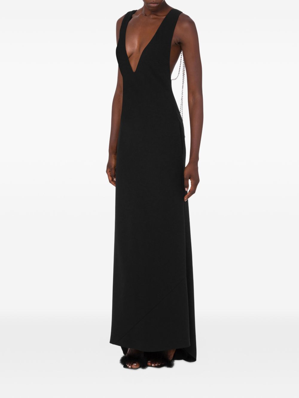 Flowing Black Maxi Dress