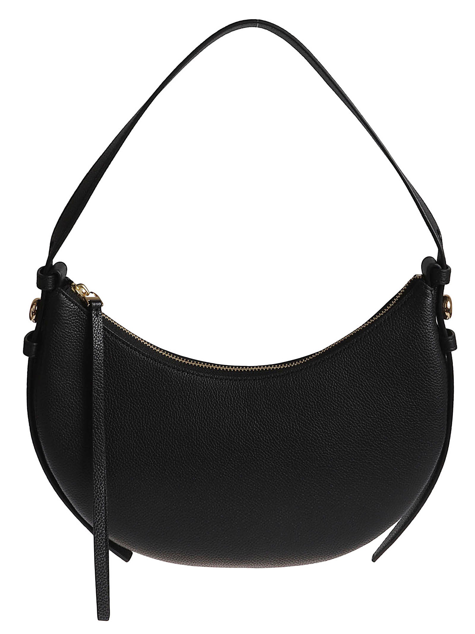 Romy Half Moon Handbag In Textured Leather
