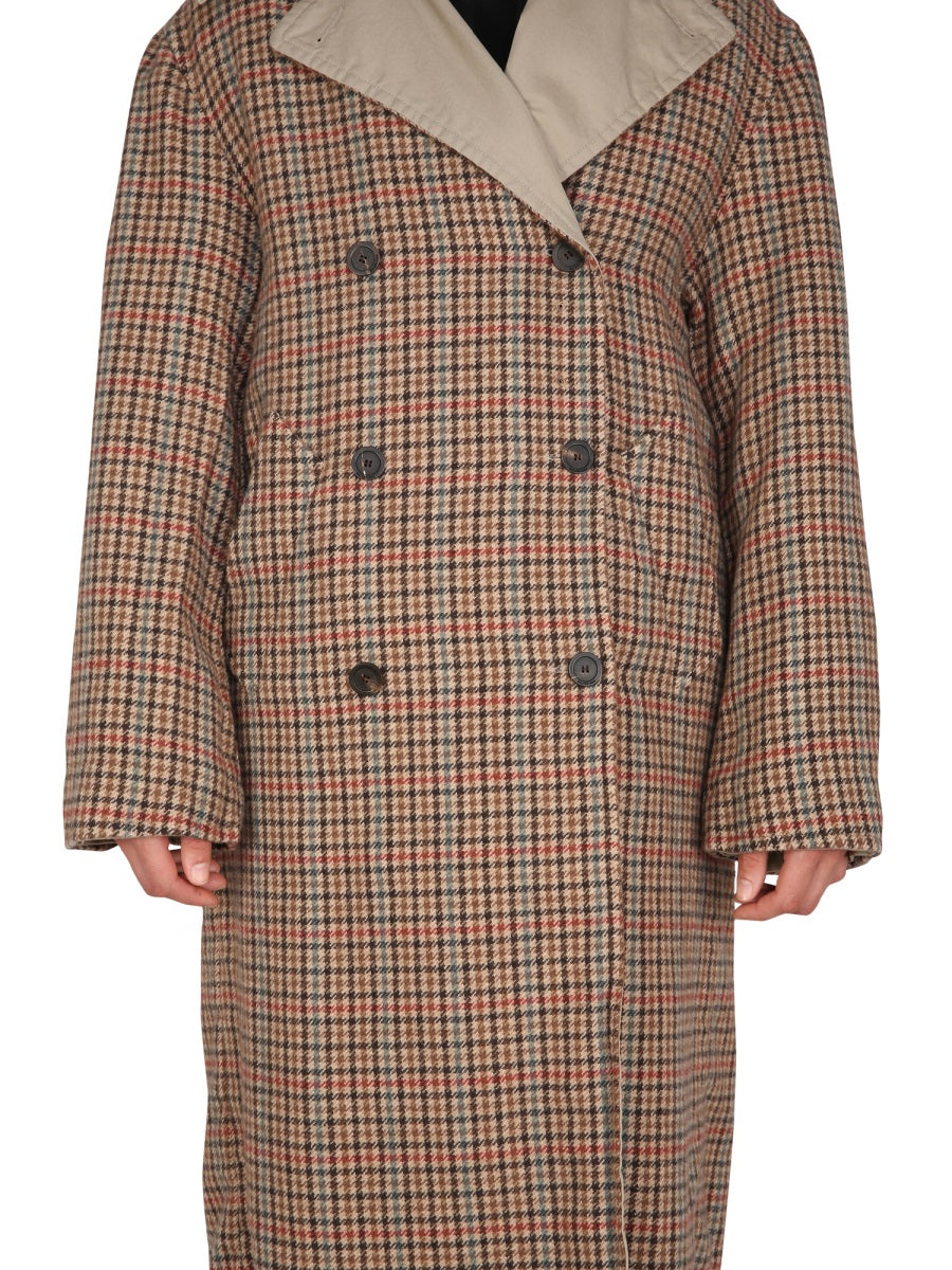 Reversible Oversized Trench Coat with Contemporary Design