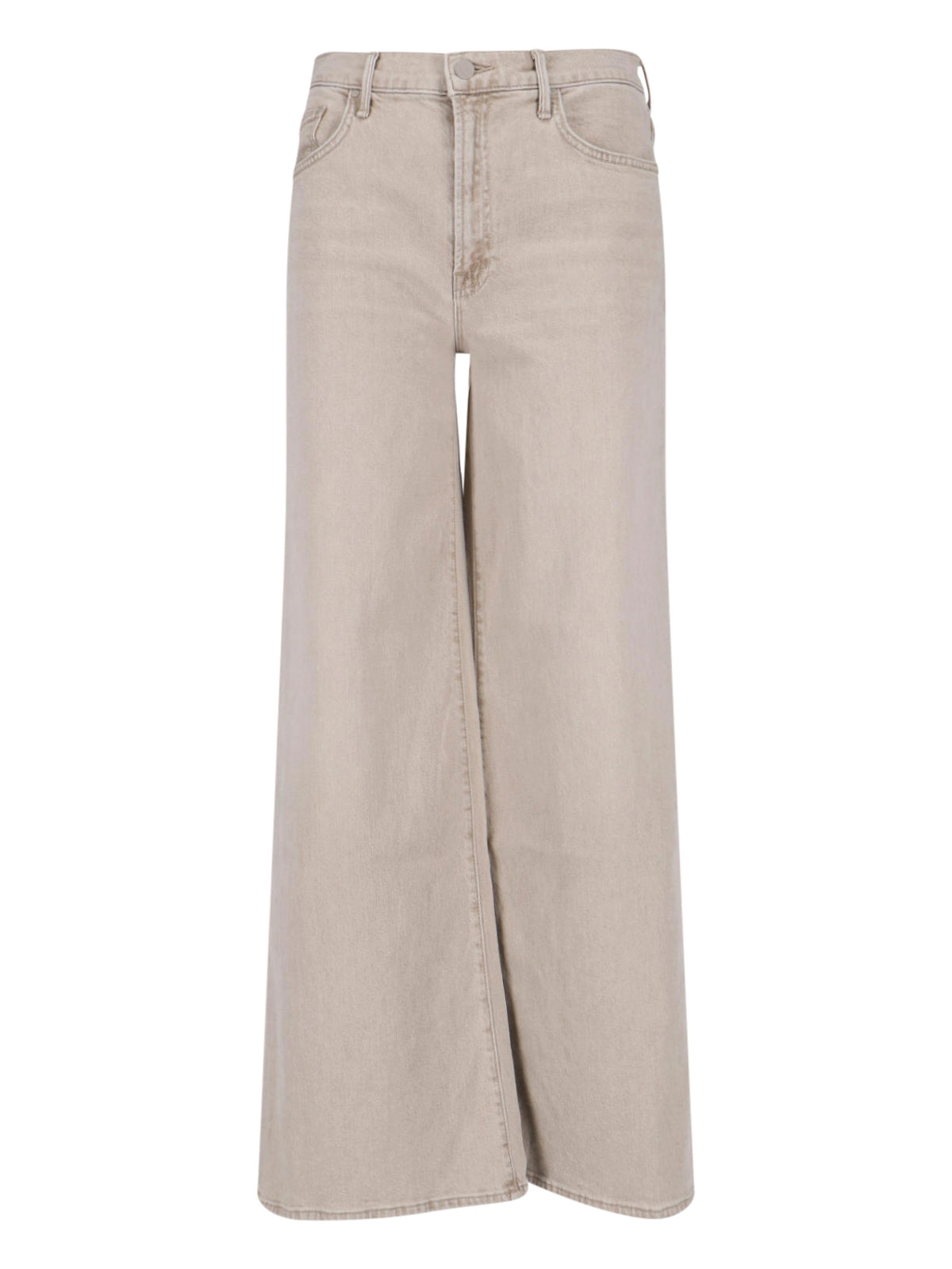 Classic Brown Denim Jeans with Timeless Five-Pocket Design