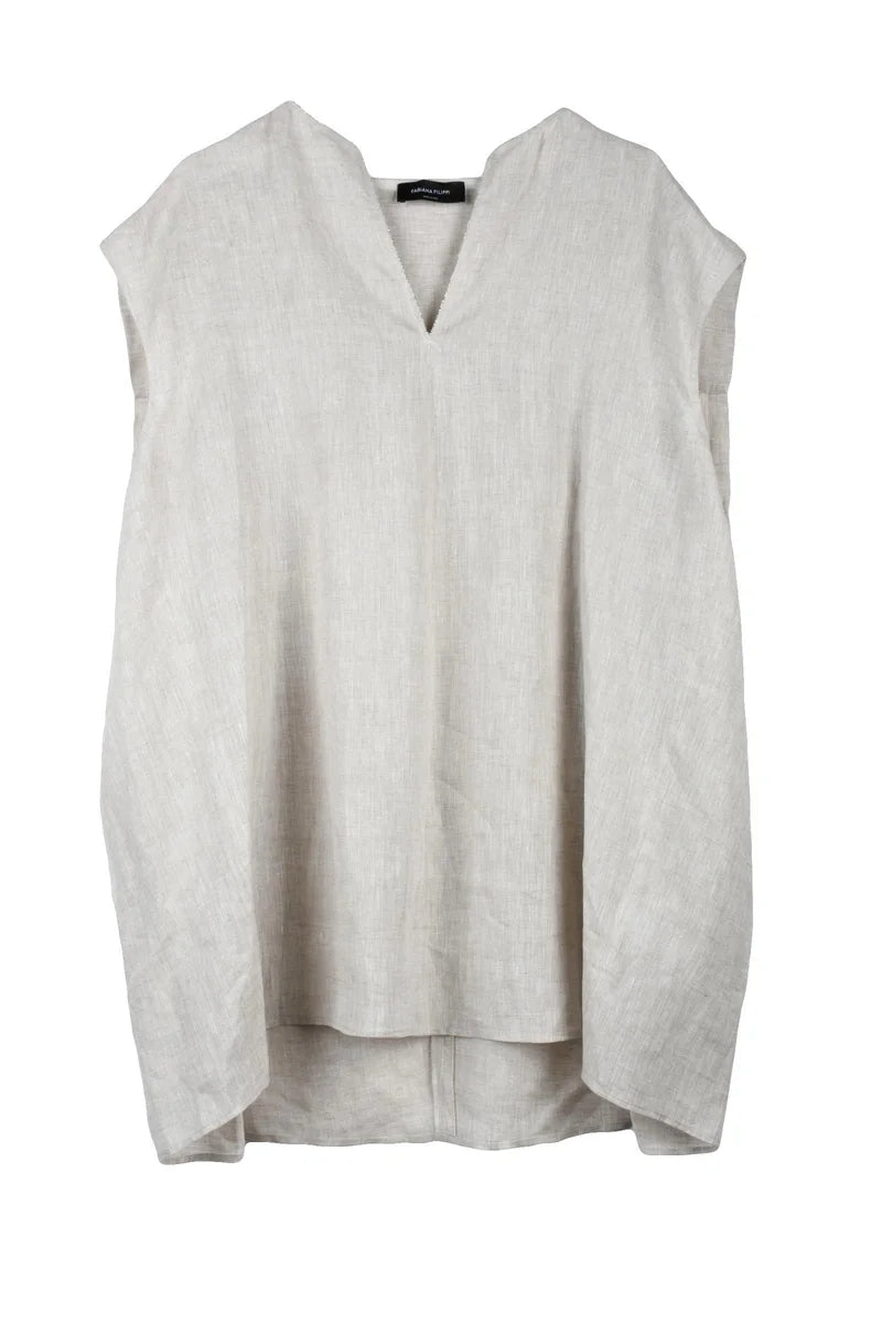 Linen Top - Ecru