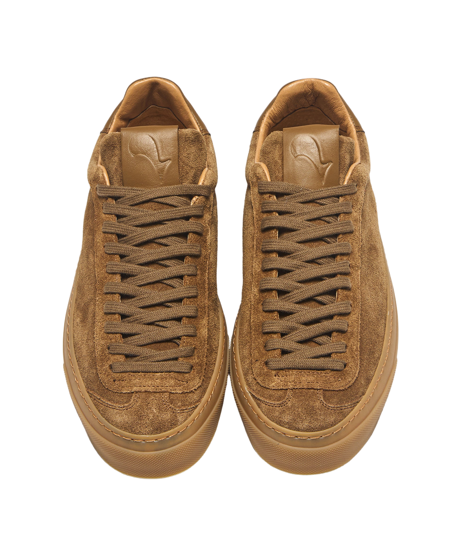 Low-Top Tobacco Brown Sneakers