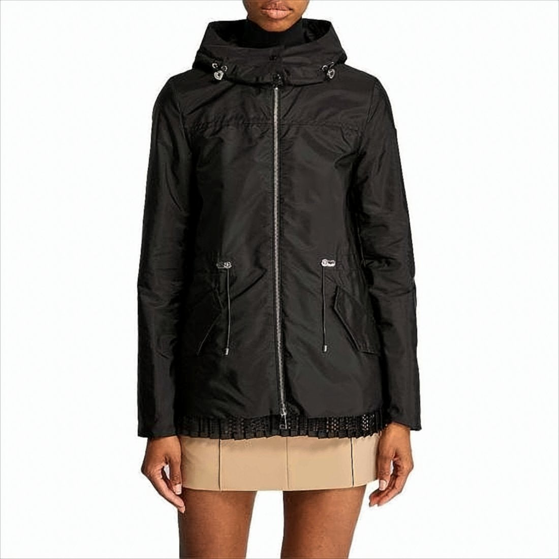 Lightweight Black Moncler Jacket with Hood
