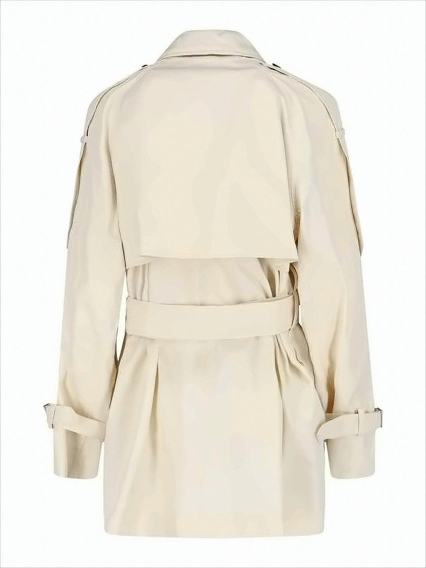 Double-Breasted Jacket with Belted Waist