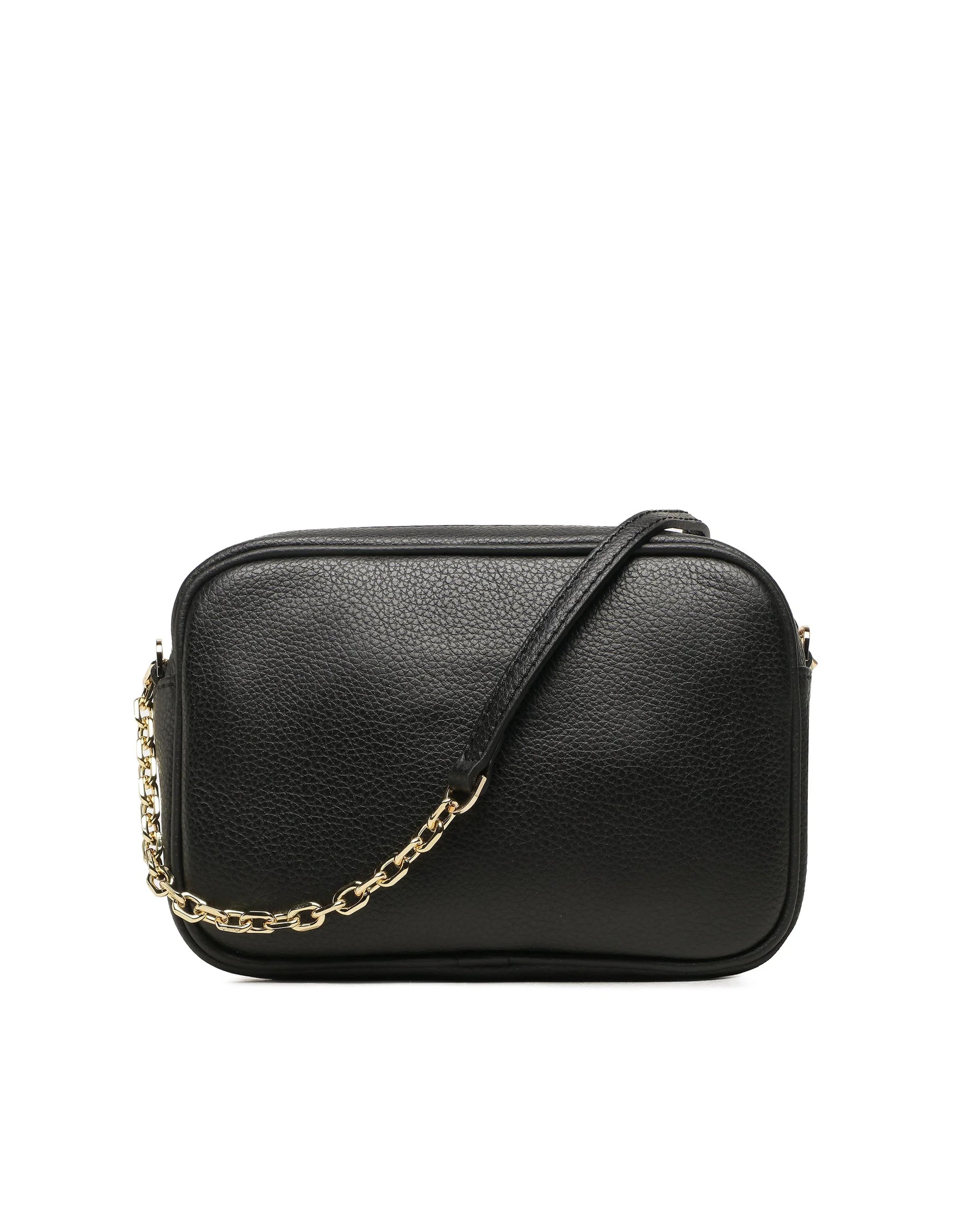 Black Leather Crossbody Bag