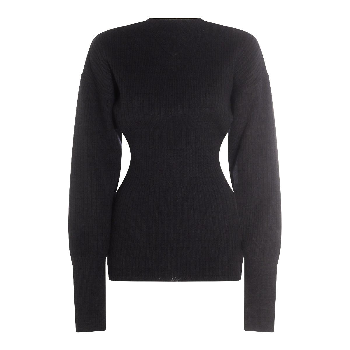 Black Wool Knitwear