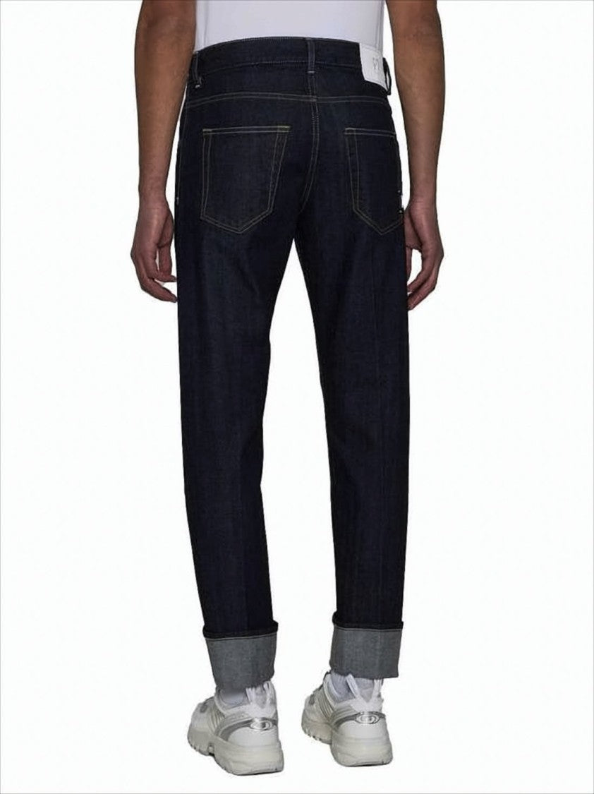 Classic Black Denim Shorts With Rolled Cuffs