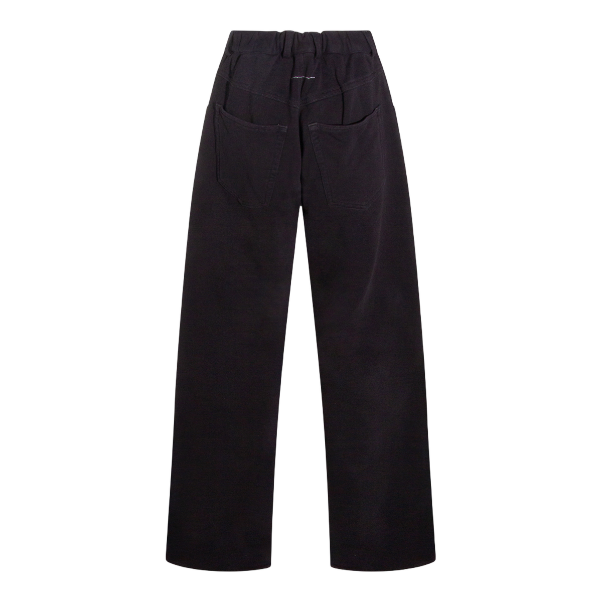 Straight-Leg Black Denim Jeans With Minimalist Design