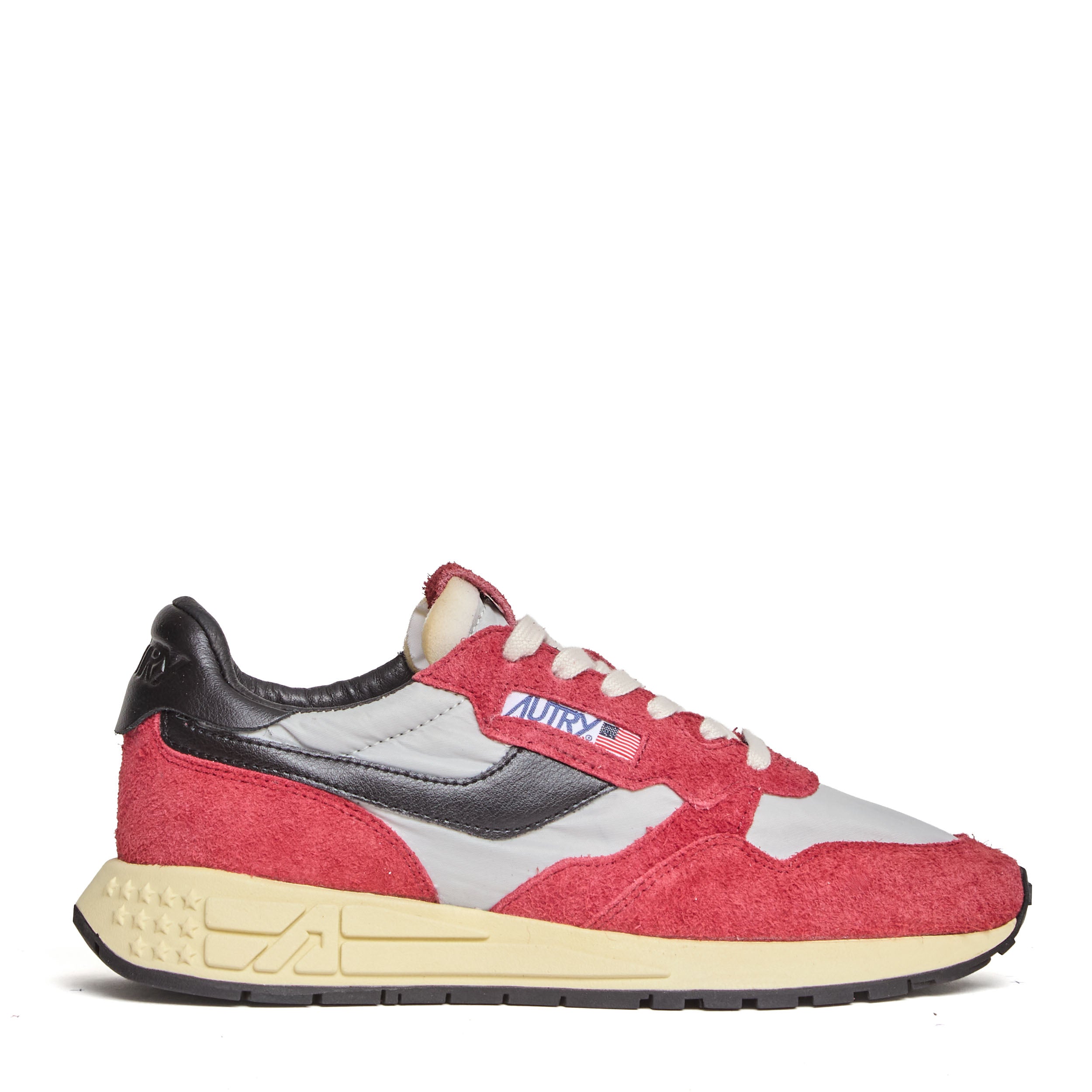 Grey/Bordeaux/Black Reelwind Low Sneakers