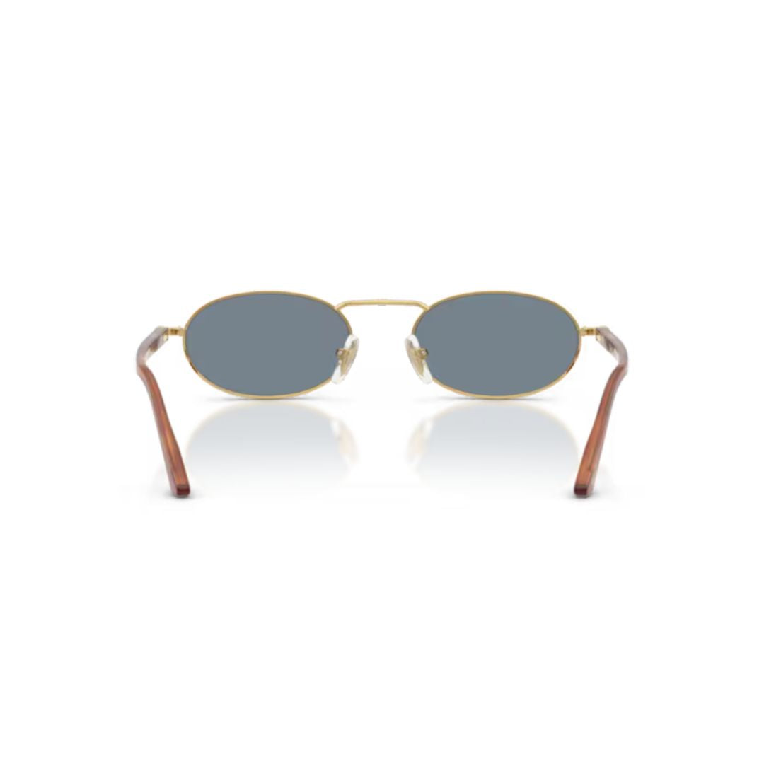 0po1023s Oval Frame Metal Sunglasses with Adjustable Nose Pads