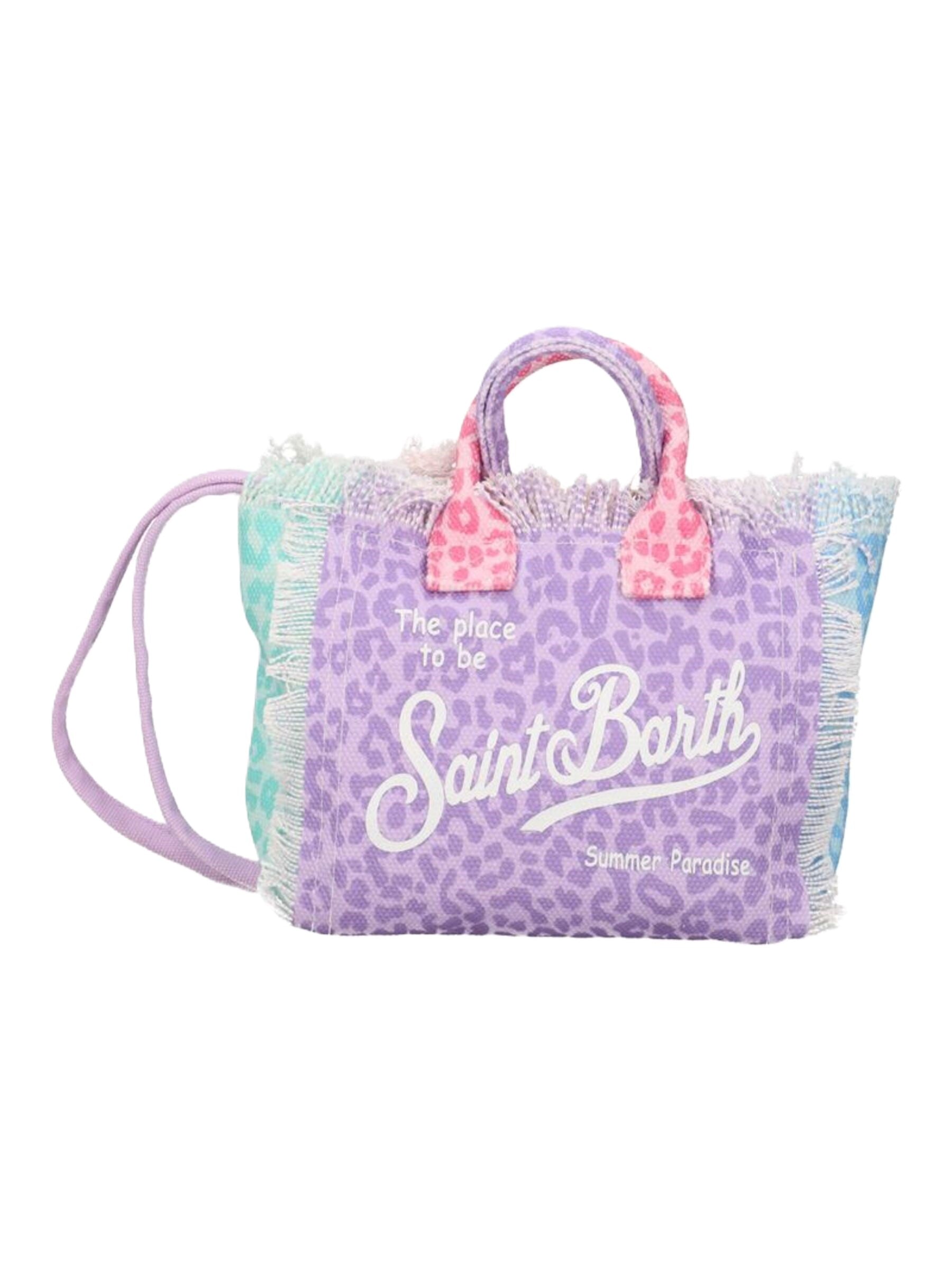 Pastel Leopard Print Rectangular Tote Bag