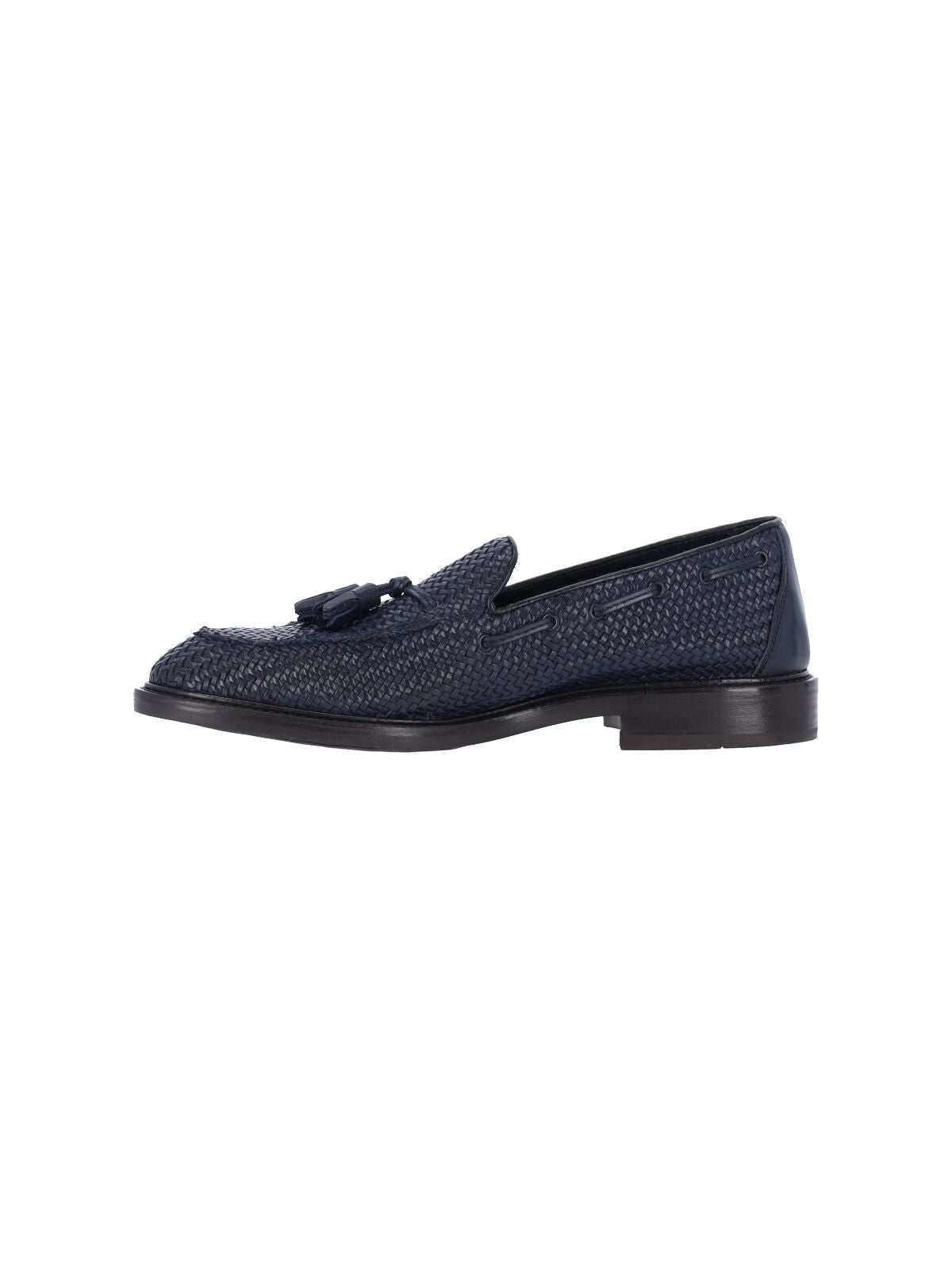 Braided Tassel Loafers – Navy