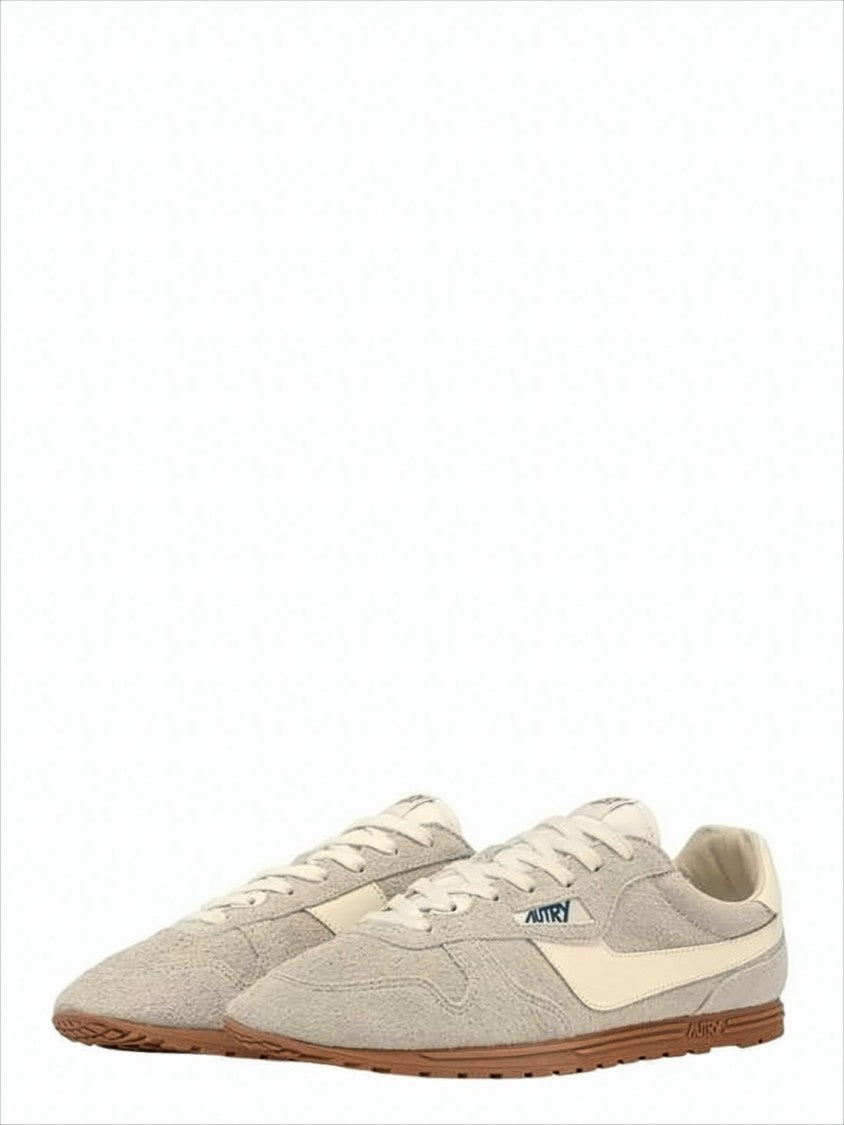Textured Suede Low-Profile Sneakers