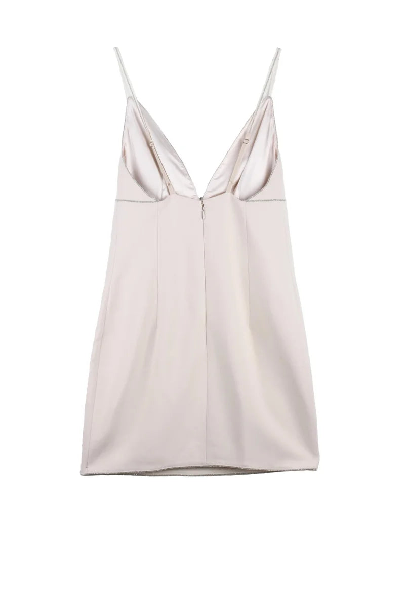 Sequin Sheath Dress - Beige