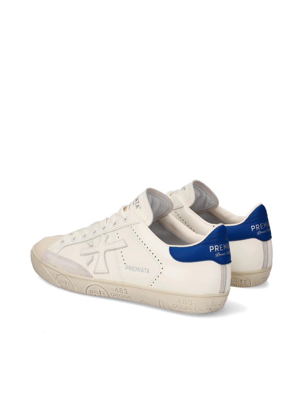 Leather Suede Lace-Up Sneakers