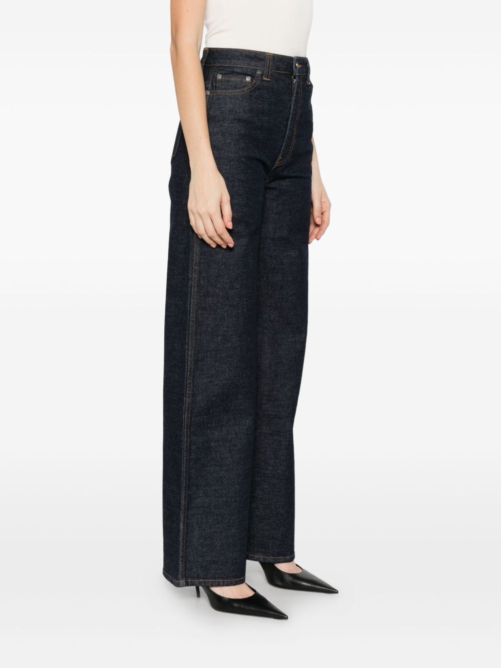 High-Waisted Wide Leg Jeans