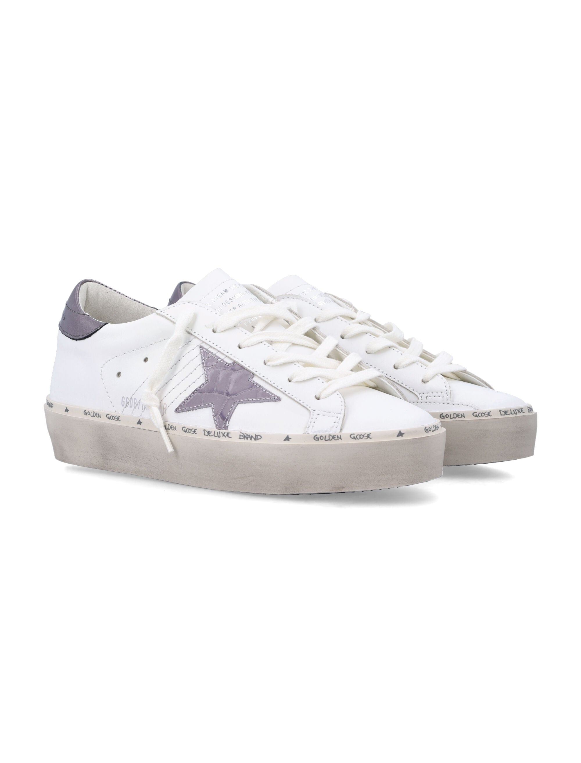 Hi Star Sneakers with Metallic Croco-effect
