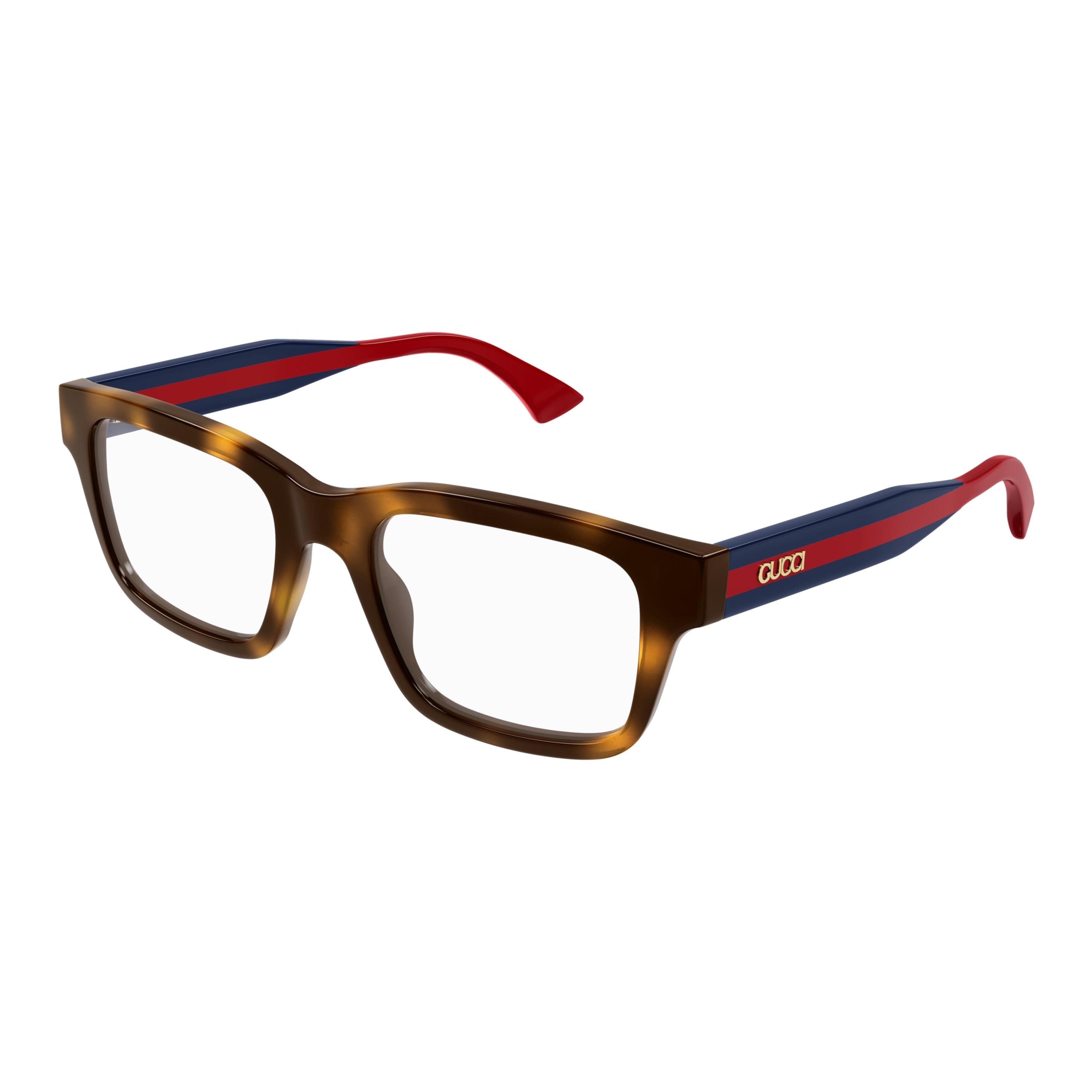 Gg1865o Bold Tortoiseshell Rectangular Eyeglasses