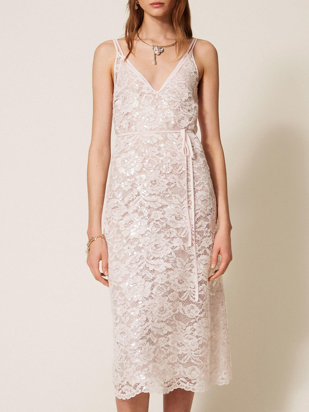 Long Midi Dress with Slip