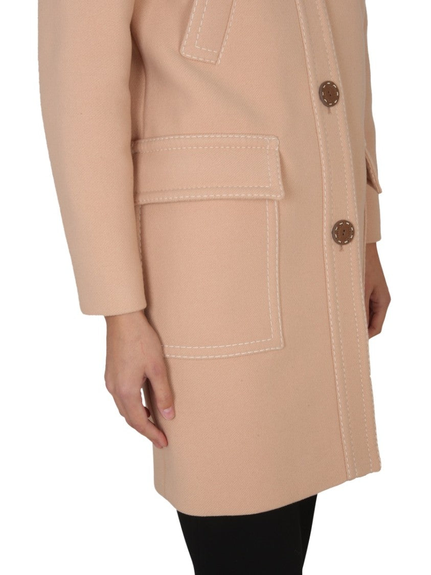 Short Virgin Wool Coat