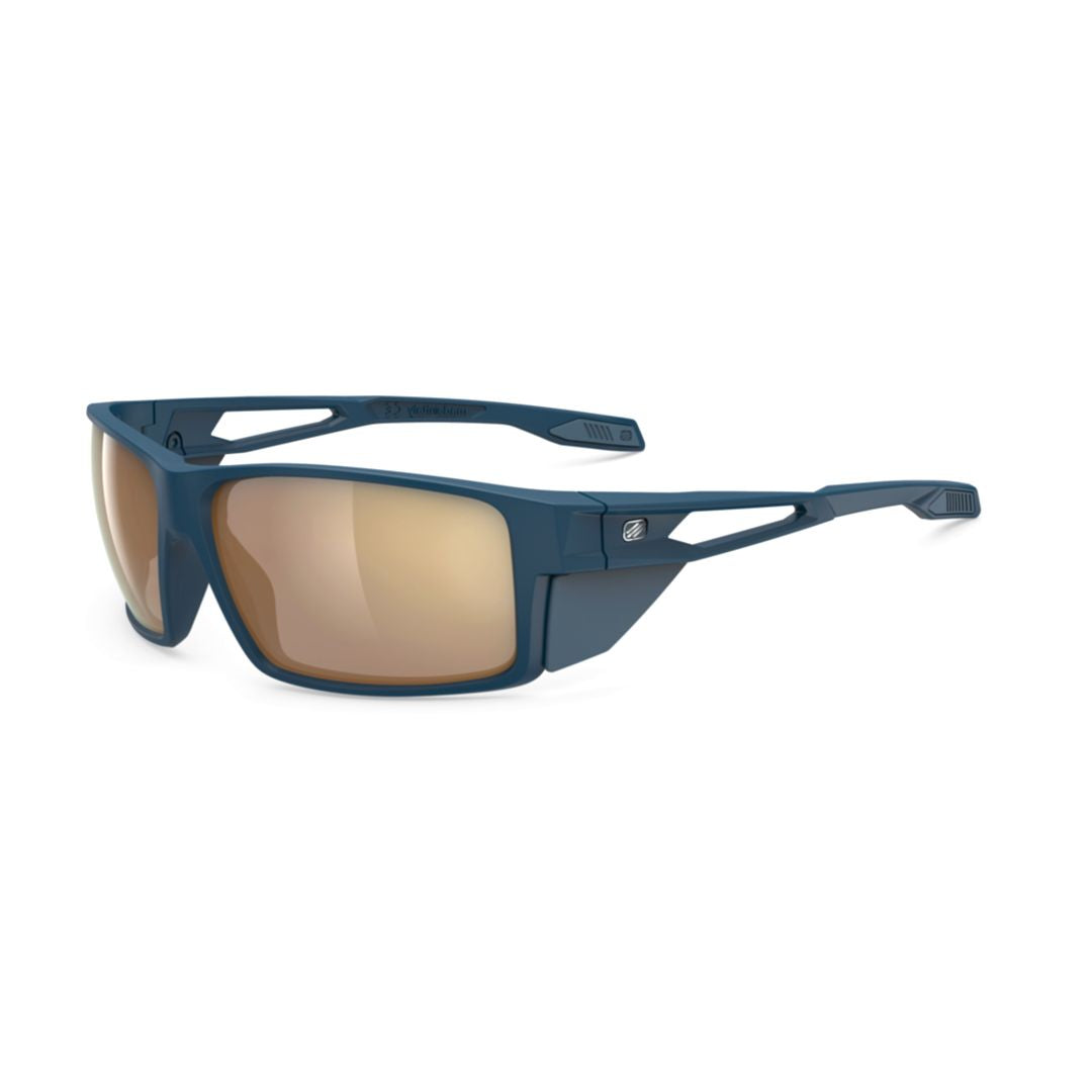 Nyad Blue Navy Matte Angular Matte Navy Blue Sunglasses
