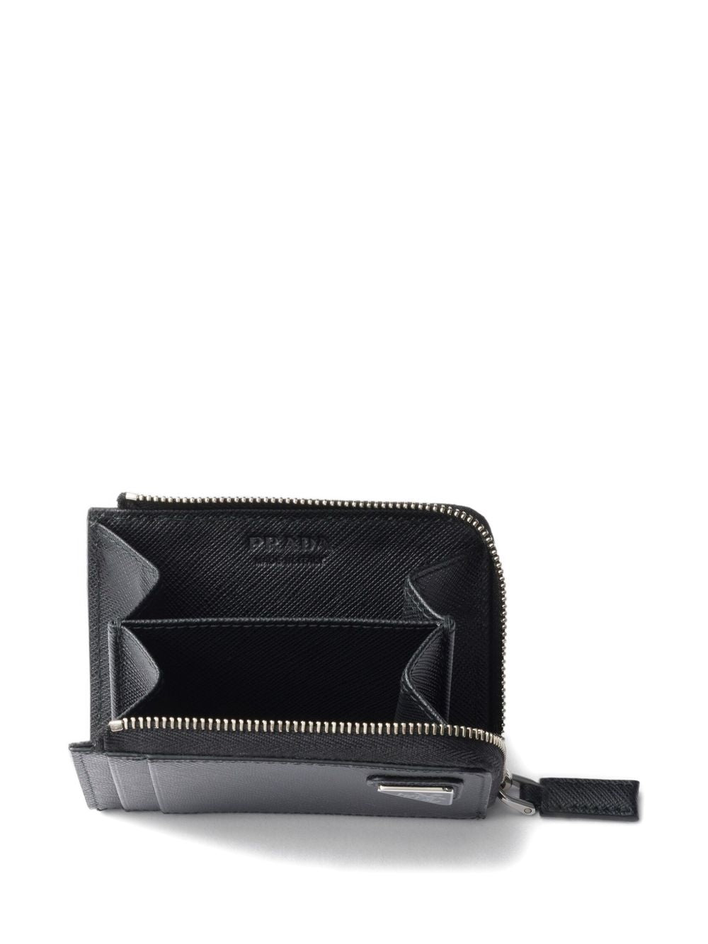 Textured Leather Zip-Around Wallet