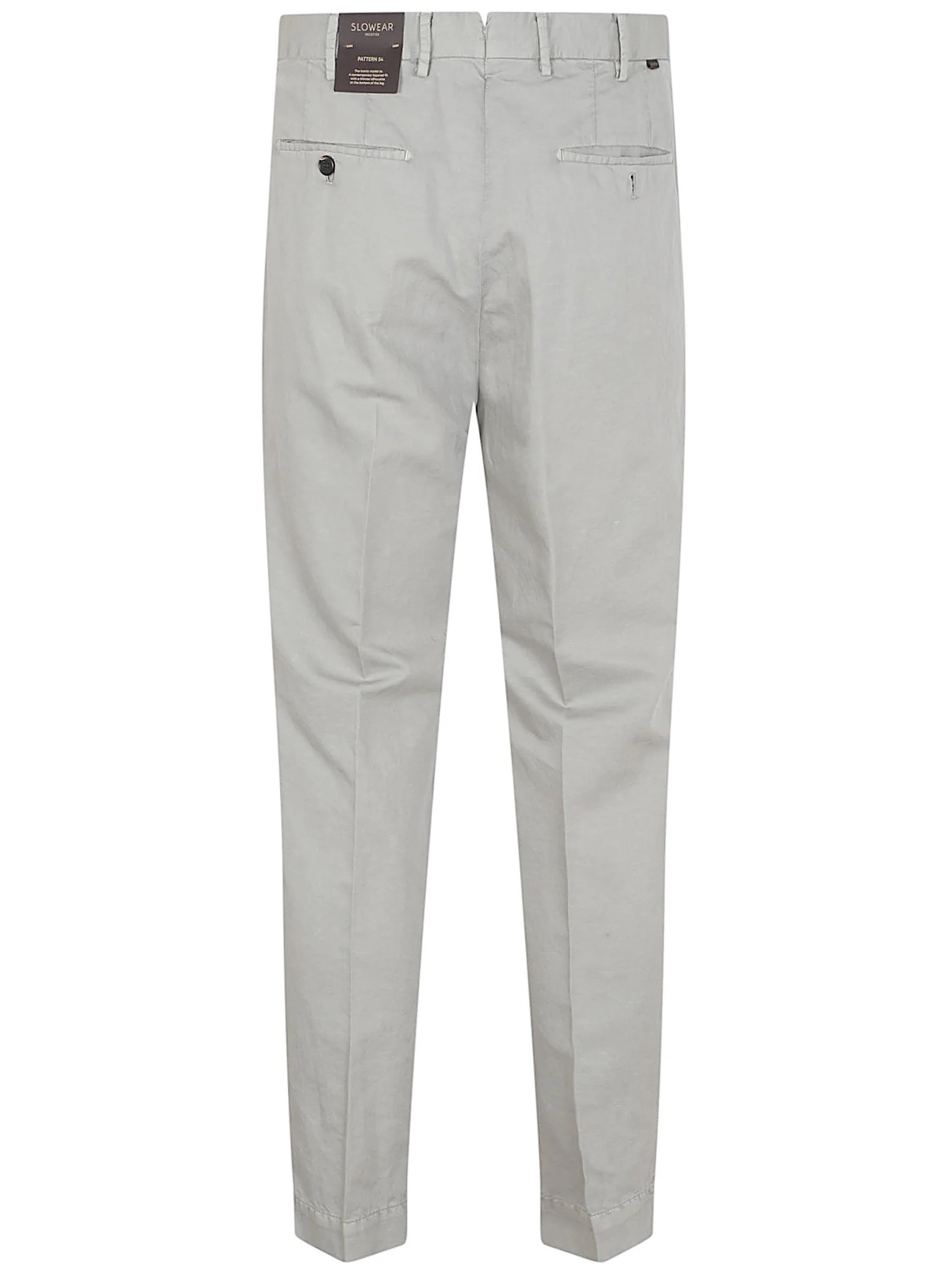 Blue Tailored Flat Front Trousers