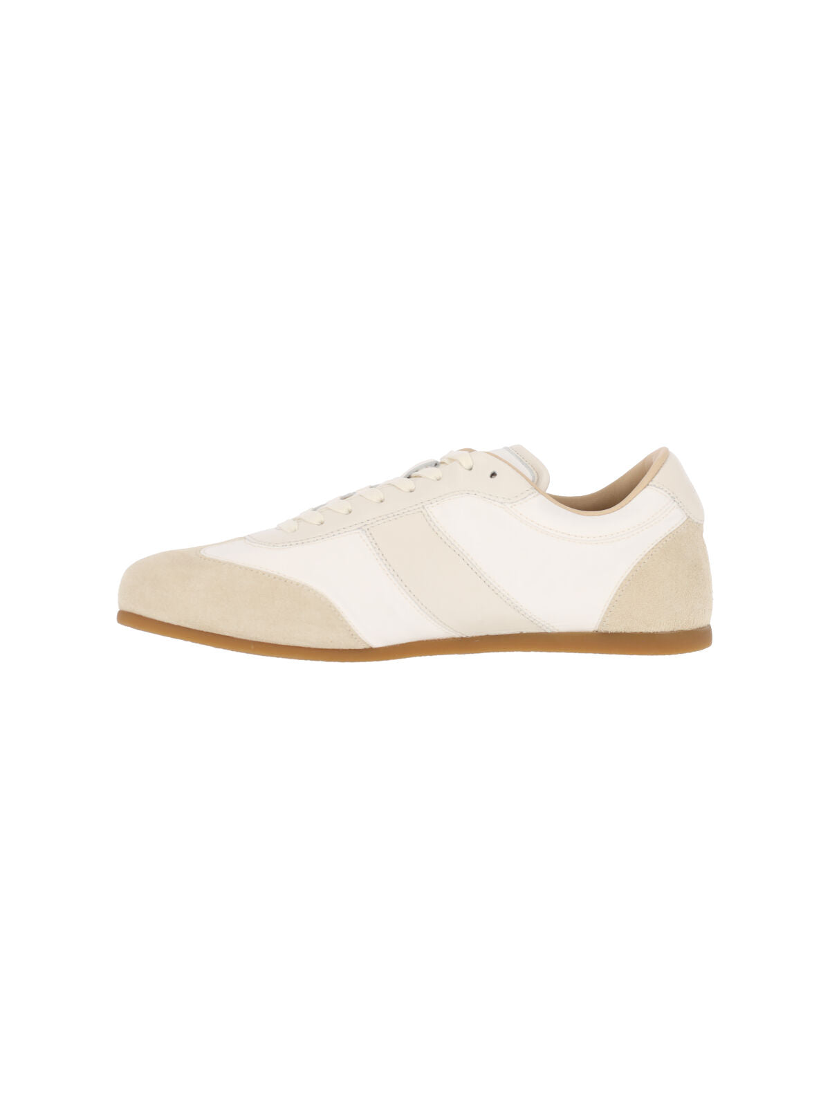 White Soft Runner Fabric Sneakers
