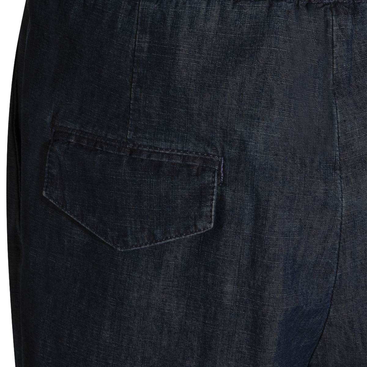 Wide-Leg Pants with Elastic Waistband