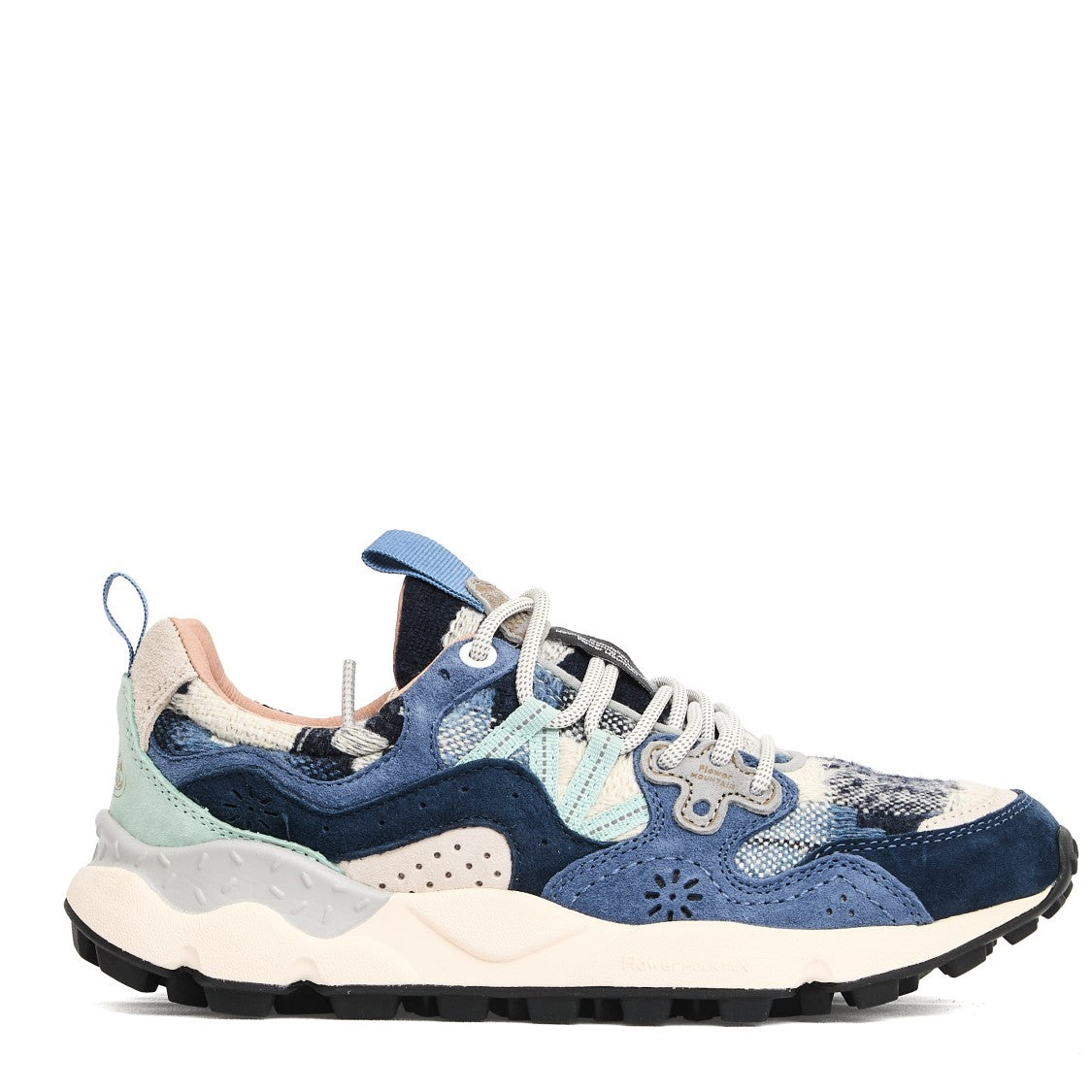 Multi-Textured Sneakers With Suede Overlays And Breathable Insole