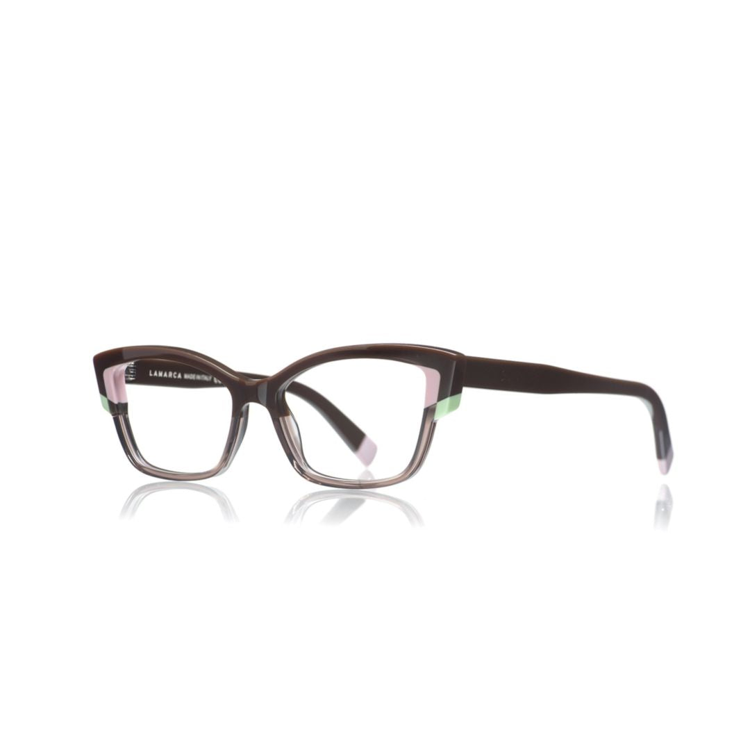 Fusioni 170 Rectangular Acetate Eyeglasses with Pastel Accents