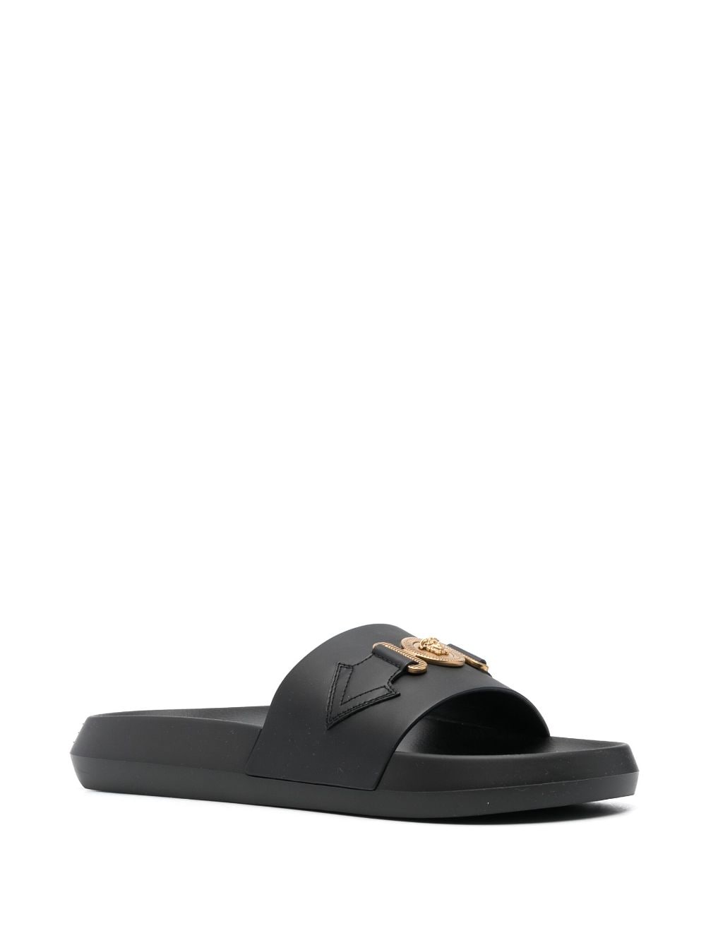 Calf Leather Slide Sandals