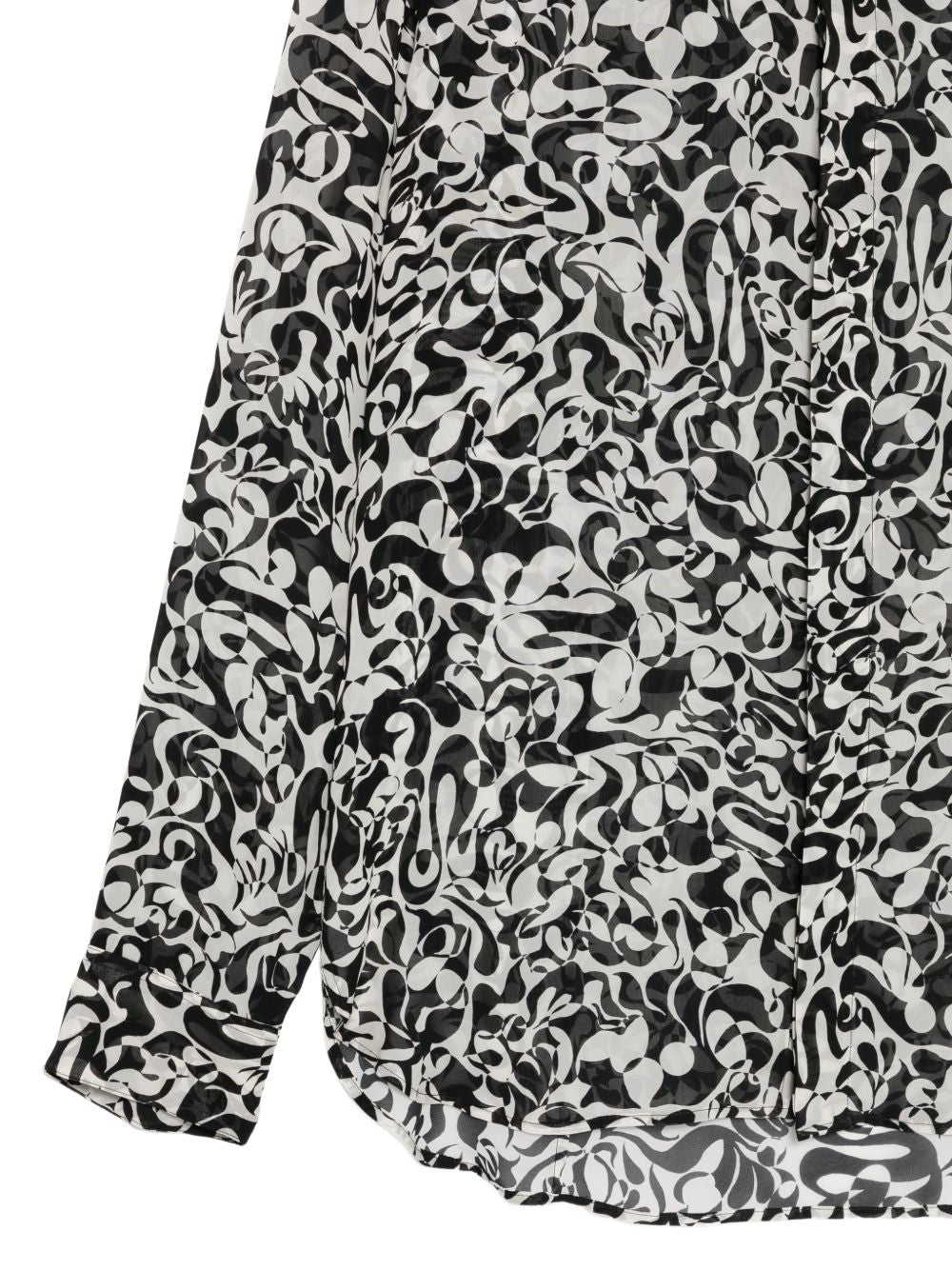 Abstract Graphic Print Long-Sleeve Shirt