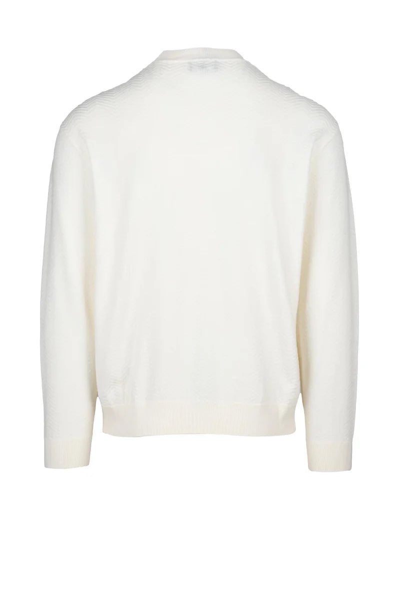 Virgin Wool Sweater - White