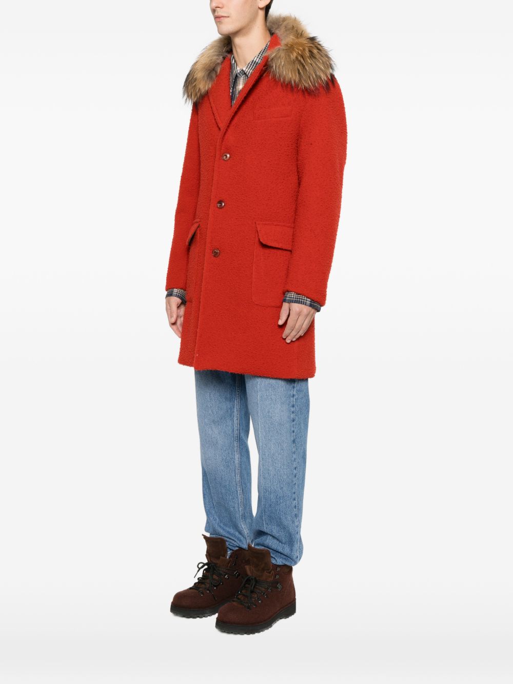 Capalbio Rossa Jacket In Virgin Wool