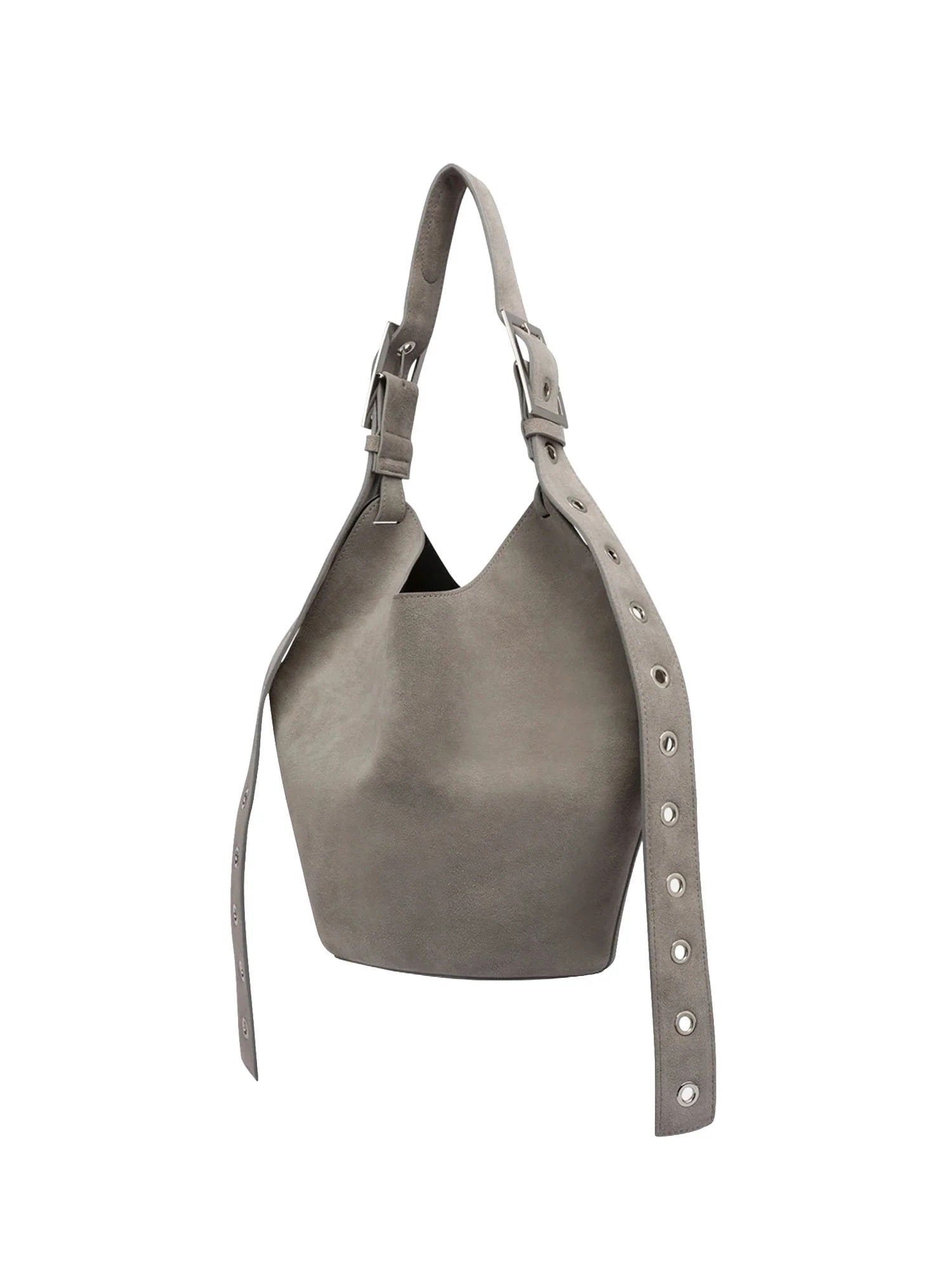 Dusty Gray Small Hobo Bag