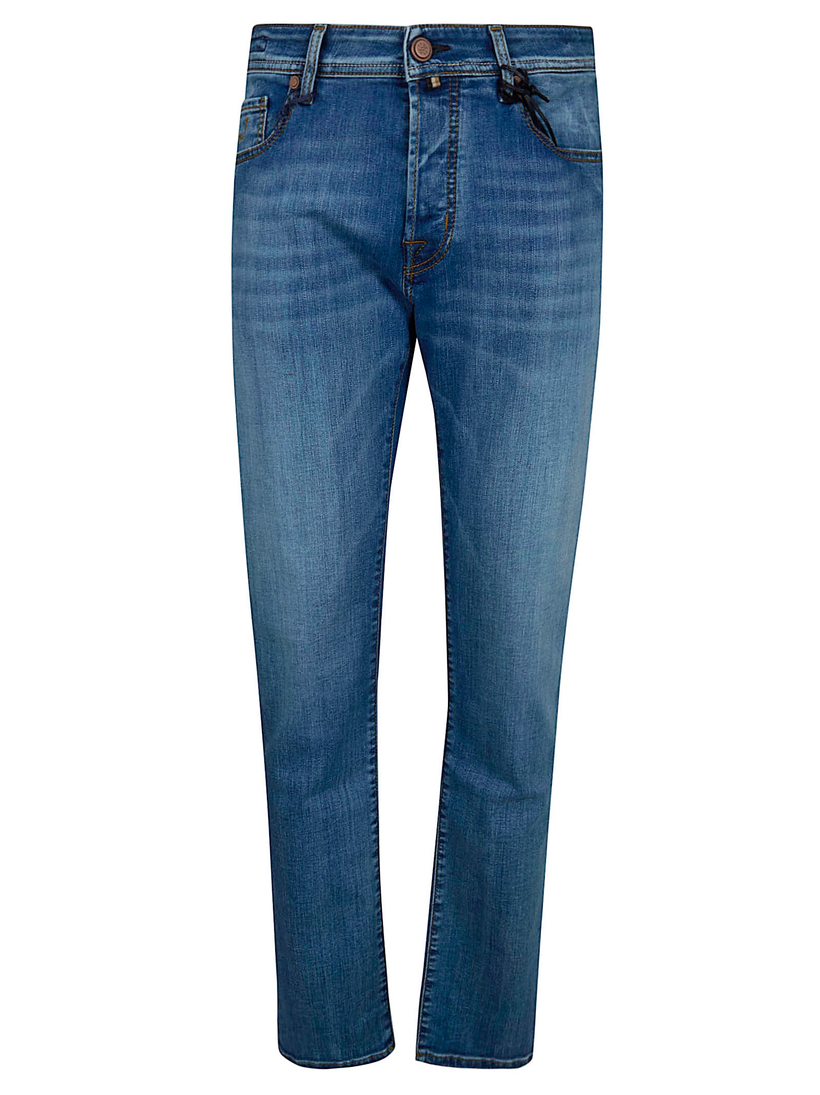 Premium Cotton Blend Tailored Fit Jeans