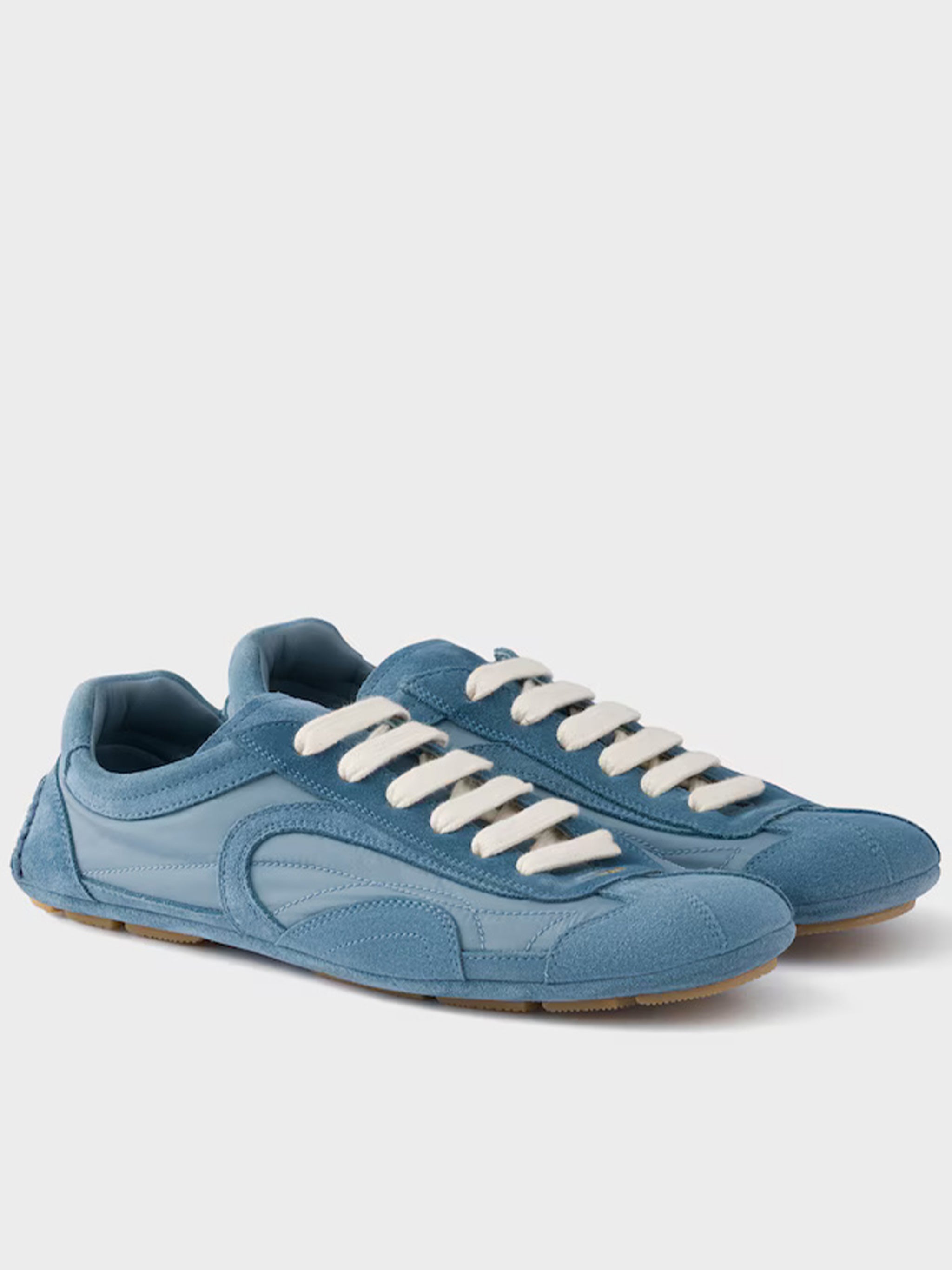 Blue Montecarlo Suede/Fabric Panels Sneakers