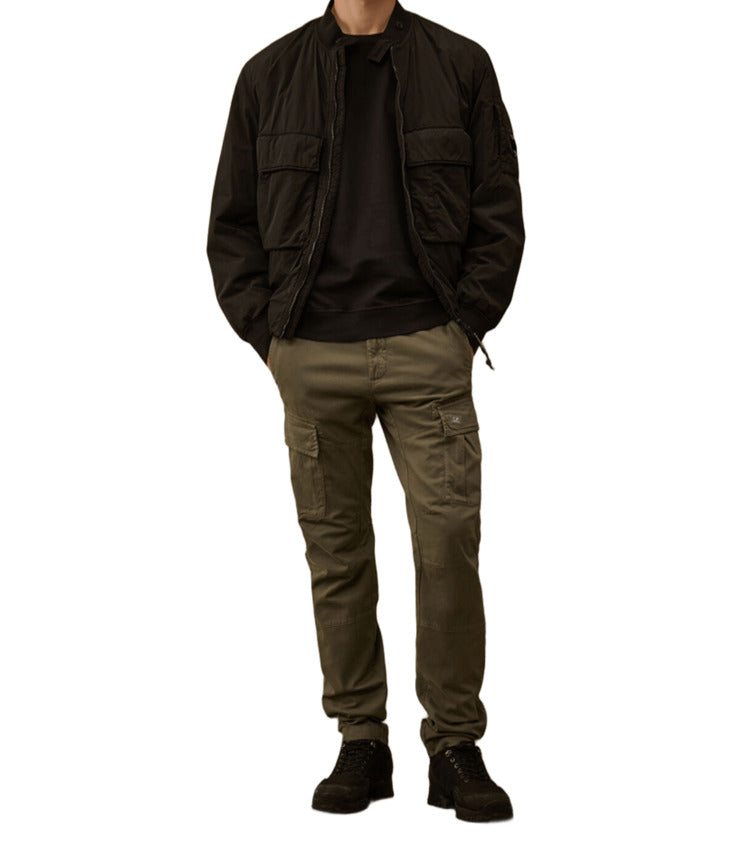 Black Fleece Sweatshirt With Iconic Lens Detail