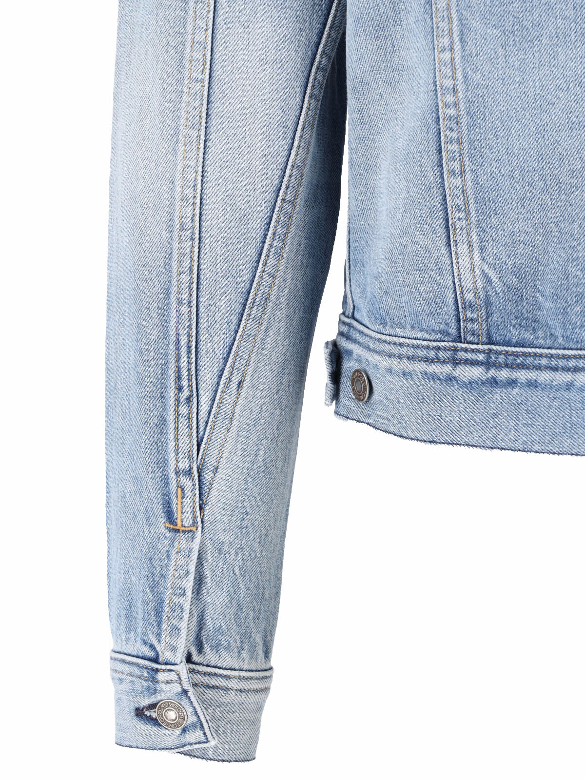 Light Wash Tailored Cropped Denim Jacket