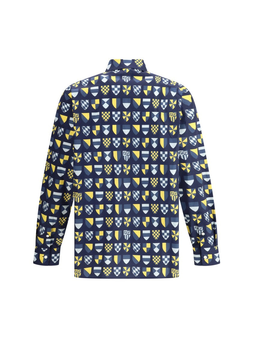 Crisp Blue Button-Down Shirt With Structured Collar