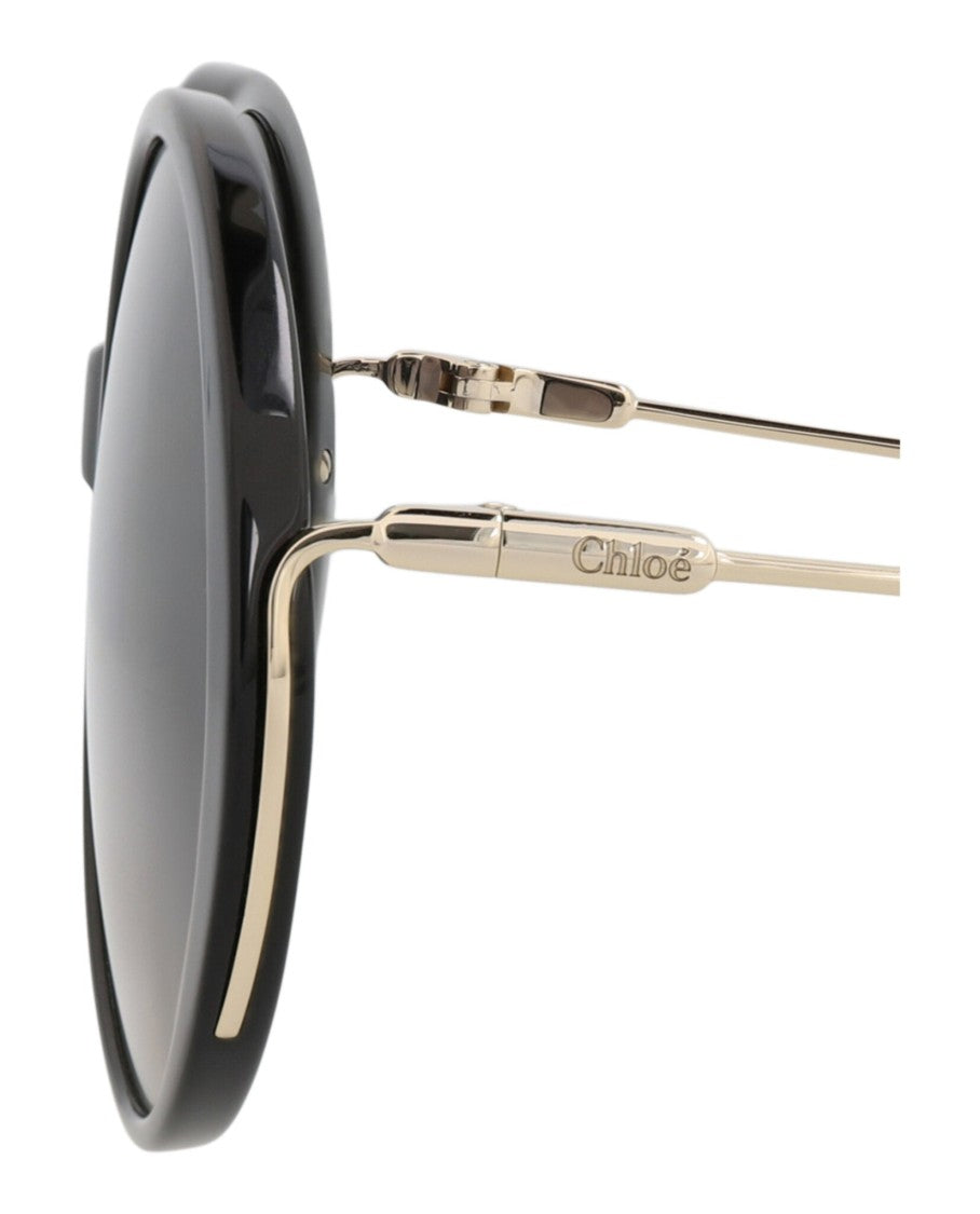 Round-Frame Recycled Acetate Sunglasses